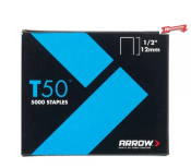 Arrow T50 Staples 12mm-1/2inch (Pack 5000)