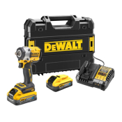 Dewalt 18v 1/2inch Compact Impact Wrench c/w 2 x 5ah Powerstack