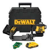 Dewalt 18v XR Compact 3 x 360° Self Leveling Multi Line Laser c/w 1 x 2Ah Battery