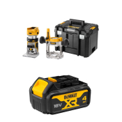 Dewalt 18v 1/4inch Router Kit c/w 1 x 4Ah Battery
