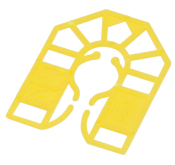 Horseshoe Packing Shim 1mm Yellow (Pack 1000)