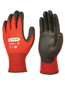 Colour Cut (1) Red P/U Gloves Sz8