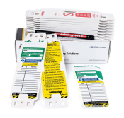 Box of 10 Laddertag Holders + 10 Inserts + 1 Pen