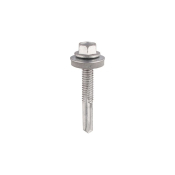 5.5x100mm Hex Heavy Tek Screw c/w 16mm Washer (Box 100)