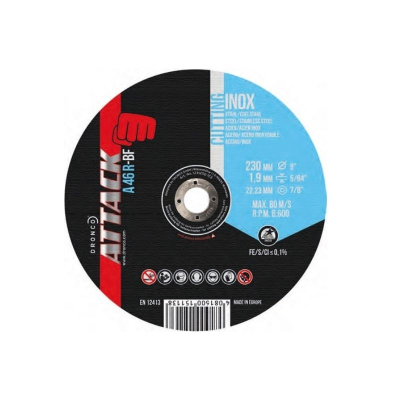 9Inch Ultra Thin Flat Metal Cutting Disc (Each)