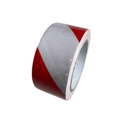 Red / White Self Adhesive Tape (33m)