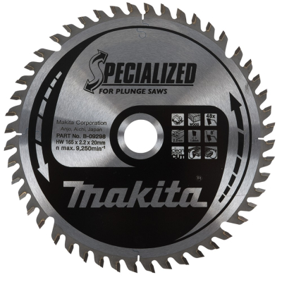 Makita TCT Saw Blade 165mm x 48T (20mm Bore)