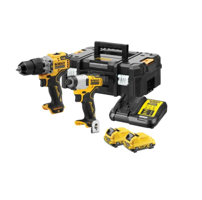 Dewalt 12v XR Sub Compact Twin Kit c/w 2No 3.0Ah Batts
