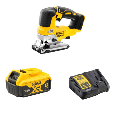 Dewalt 18V XR Brushless Jigsaw c/w 1 x 5Ah Battery & Charger