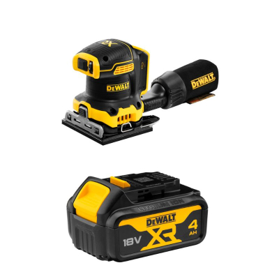 Dewalt 18V XR 1/4Inch Sheet Sander c/w 1 x 4Ah Battery