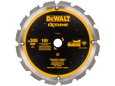 Dewalt PCD Fibre Cement Blade 305mm x 30mm x 16T