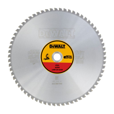 Dewalt Steel Stationary Saw Blade 355 x 25.4mm x 66T