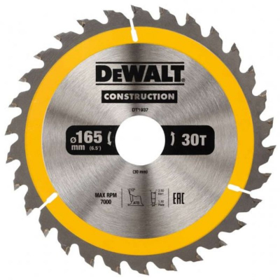 Dewalt Construction Circular Saw Blade 165 x 30 x 30T (AC)