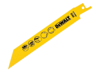 DeWalt 152mm Metal Recip Blade Fine Cut S922EF (Pack 5)