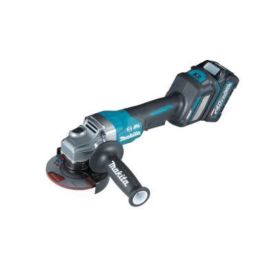 Makita 40v Max XGT Brushless Angle Grinder c/w 2x2.5Ah Batt