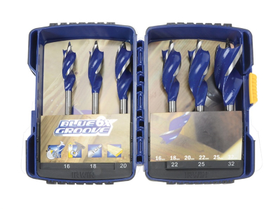Irwin Blue Groove Wood Drill Bit Set 6 Piece