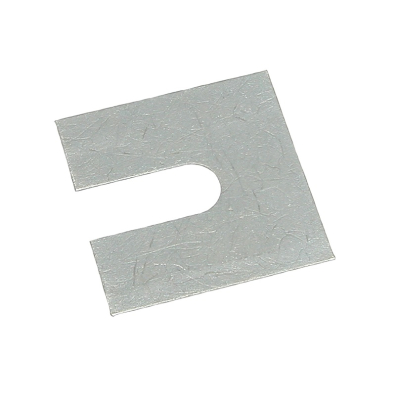 50 x 50 x 1mm 14mm Slot Metal Galv Horseshoe Shim (Each)