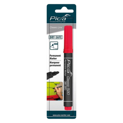 Pica Permanent Marker 1-4mm Round Tip Red (BP)
