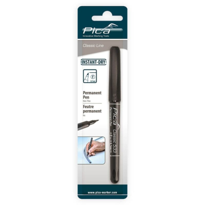 Pica Permanent-Pen 'F' Black Round Tip 0.7mm (BP)
