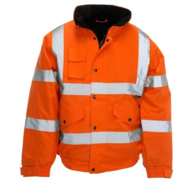 Orange Hi-Vis (Class 3) Bomber Jacket (XL)