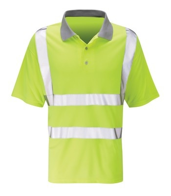 Hi-Vis Yellow Polo Shirt (M)