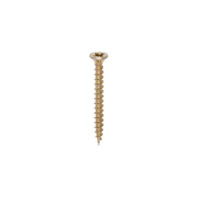 3.5x35 Solo Yellow Chipboard Screws (Box 200)