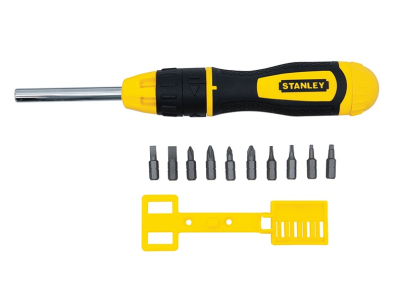 Stanley Multibit Ratchet Screwdriver & 10 Bits