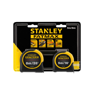 Stanley Fatmax 5m & 8m Tape Measure Twin Pack