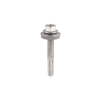 5.5 x 38mm Hex Heavy Tek Screw c/w 16mm Washer (Box 100)