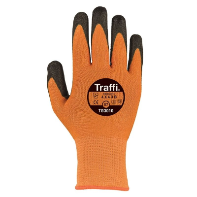 Traffi Classic Cut 3X43B P/U Coated Glove (Amber) Sz9