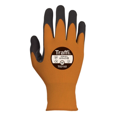 Traffi Morphic 3 Cut 4X43B Micro Dex Coated Gloves Sz9